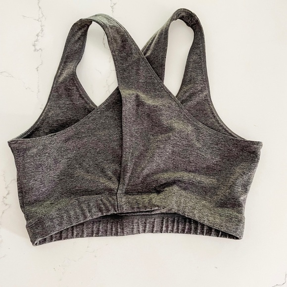 Gymshark Charcoal Heathered Sports Bra - Picture 2 of 2